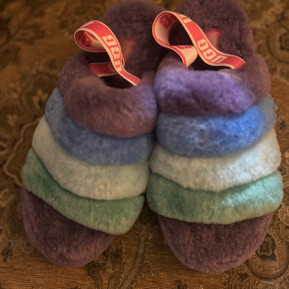 UGG Furry Multicolor Sandal